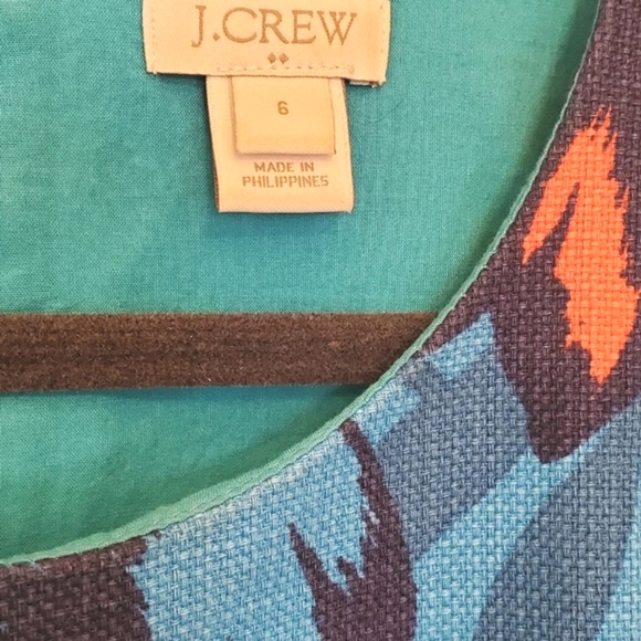 JCrew Floral Spring Summer Sleeveless Dress with Pockets / Back Zip / Size 6 - Picture 3 of 6